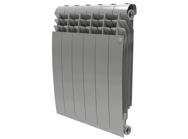 Радиатор биметаллический Royal Thermo BiLiner 500 Silver Satin - 8 секций